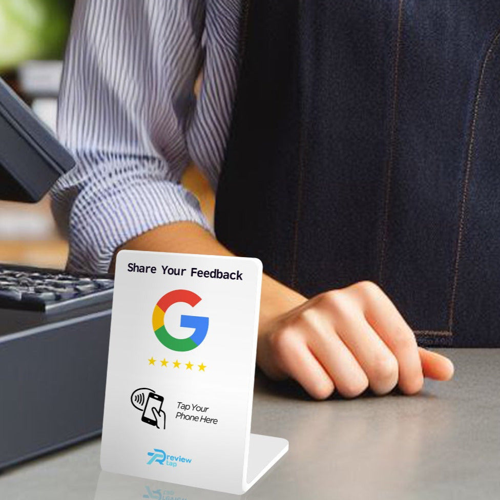 Reviewtap | Custom NFC Google Review Display Stand
