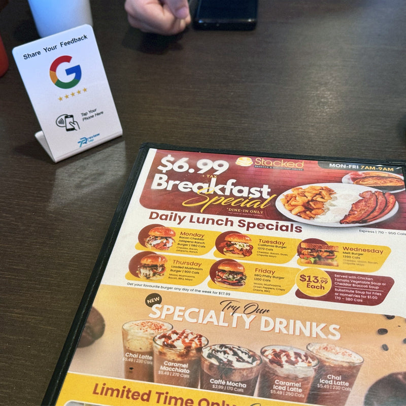 Reviewtap | Custom NFC Google Review Display Stand